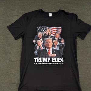 Trump 2024 Never Surrender Black T Shirt